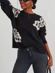 Milan Kiss Sweter w kolorze czarnym rozmiar: M. Czarne swetry Milan Kiss, m, bez wzorów, bez ramiączek. Za 217.53 zł.