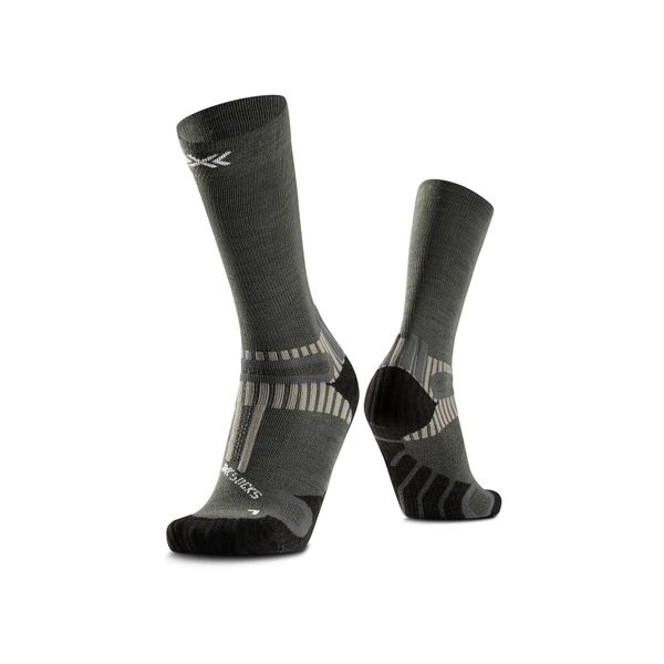 Skarpetki X-Socks Performe Merino Crew. Zielone skarpety X Socks, bez wzorów, z wełny. Za 172.50 zł.