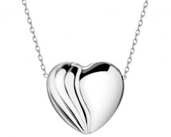 Naszyjnik srebrny - serce. Szare naszyjniki Apart, srebrne. Za 279.00 zł.