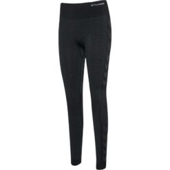 Damskie legginsy bezszwowe Hummel MT Shine. Czarne legginsy Hummel, bez wzorów. Za 247.00 zł.