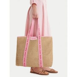 Torebka Nine West. Brązowe shopper Nine West, bez wzorów, bez dodatków. Za 99.99 zł.