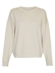 MOSS COPENHAGEN Bluza "Ima Q" w kolorze beżowym rozmiar: L/XL. Brązowe bluzy Moss Copenhagen, l, bez wzorów, bez kaptura. Za 149.66 zł.