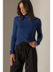 Perfect Cashmere Kaszmirowy golf w kolorze granatowym rozmiar: XXL. Niebieskie golfy Perfect Cashmere, xxl, bez wzorów, z kaszmiru, bez ramiączek. Za 341.79 zł.