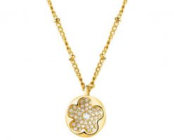 Naszyjnik ze stali szlachetnej z kryształami - kwiat. Naszyjniki Artelioni, ze stali. Za 169.00 zł.