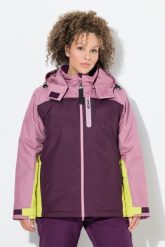 Damskie Kurtka sportowa HYPRAR wodoodporna kaptur. Czerwone kurtki narciarskie Ulla Popken, plus size, bez wzorów, z materiału, z kapturem, narciarskie. Za 739.99 zł.