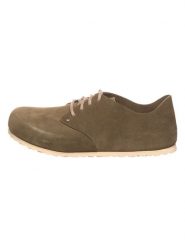 Birkenstock Skórzane trzewiki "Maine" w kolorze khaki rozmiar: 42. Brązowe półbuty sznurowane Birkenstock, bez wzorów, eleganckie, bez obcasa, bez zapięcia. Za 237.17 zł.
