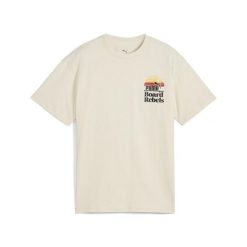 Młodzieżowa koszulka Mid 90s z grafiką PUMA Alpine Snow White. Biała bluzki Puma, m, bez wzorów, z gumy, młodzieżowe, bez kołnierzyka, bez ramiączek. W wyprzedaży za 90.10 zł.