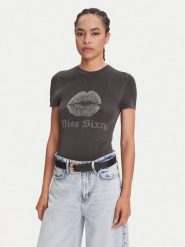 Miss Sixty T-Shirt 6S1RJ23100 Szary Slim Fit. Szare t-shirty Miss Sixty, m, bez wzorów, z wiskozy, bez kołnierzyka, bez ramiączek. Za 679.99 zł.