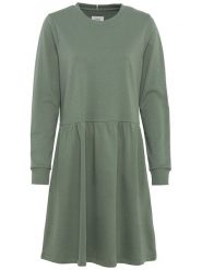 Camel Active Sukienka w kolorze oliwkowym rozmiar: XL. Brązowe sukienki Camel Active, na co dzień, xl, bez wzorów, z bawełny, bez kołnierzyka, bez ramiączek, mini, proste. Za 193.70 zł.