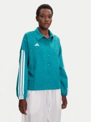 Adidas Kurtka przejściowa Tiro x Common Goal Coaches JL9204 Turkusowy Loose Fit. Niebieskie kurtki Adidas, m, bez wzorów, z syntetyku, bez kaptura. Za 349.99 zł.