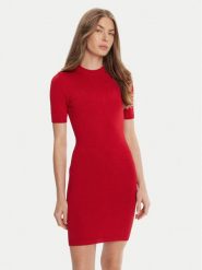 HUGO Sukienka dzianinowa Sbloggy 50543324 Bordowy Regular Fit. Czerwone sukienki Hugo, xs, bez wzorów, z dzianiny, bez kołnierzyka, bez ramiączek. Za 649.99 zł.