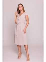 Stylove Sukienka w kolorze jasnoróżowym rozmiar: L. Różowe sukienki Stylove, l, bez wzorów, bez kołnierzyka, bez ramiączek, midi. Za 261.95 zł.