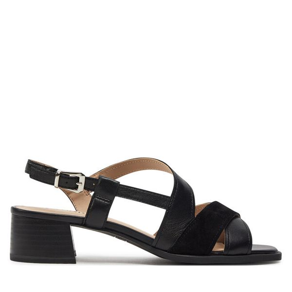 Sandały Caprice. Żółte sandały Caprice, bez wzorów, bez obcasa, na słupku, bez zapięcia. Za 319.99 zł.