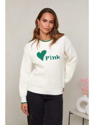 Soft Cashmere Sweter w kolorze białym rozmiar: 38/40. Białe swetry Soft Cashmere, bez wzorów, ze splotem, bez ramiączek. Za 100.89 zł.