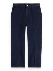 Scotch & Soda Spodnie chino w kolorze granatowym rozmiar: W30/L30. Niebieskie spodnie materiałowe Scotch & Soda, na co dzień, l, bez wzorów, z bawełny. Za 167.28 zł.