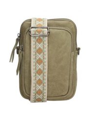 Beagles Torebka "Malaga" w kolorze khaki na telefon - 19 x 2 cm rozmiar: onesize. Brązowe torby na ramię Beagles, bez wzorów, z materiału, przez ramię, małe, bez dodatków. Za 65.99 zł.