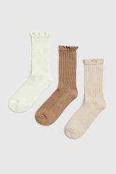Skarpety 3-pack. Skarpety MOODO, bez wzorów, z bawełny. Za 39.99 zł.