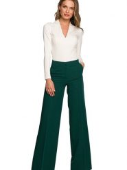 Stylove Spodnie w kolorze zielonym rozmiar: L. Zielone spodnie materiałowe Stylove, na co dzień, l, bez wzorów, z materiału. Za 235.95 zł.