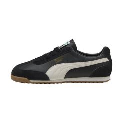 Kapcie PUMA YELLOW ARIZONA RETRO Czarny. Czarne obuwie domowe Puma, bez wzorów, ze skóry, bez zapięcia. Za 440.99 zł.