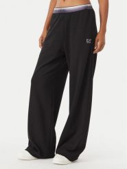 EA7 Emporio Armani Spodnie dresowe 7W001517 AF12501 UC001 Czarny Wide Leg. Czarne spodnie dresowe EA7 Emporio Armani, m, bez wzorów, z dresówki. Za 514.99 zł.