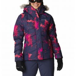 Kurtka Zimowa Damska Columbia Lay D Down II Jacket. Niebieskie kurtki narciarskie Columbia, xs, bez wzorów, bez kaptura, narciarskie. W wyprzedaży za 792.35 zł.