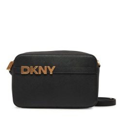 Torebka DKNY. Czarne listonoszki DKNY, bez wzorów, bez dodatków. Za 549.99 zł.