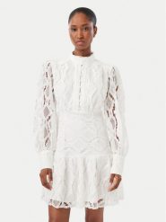 Bardot Sukienka koktajlowa Remy 54824DB3 Kremowy Regular Fit. Białe sukienki Bardot, bez wzorów, z syntetyku, wizytowe, bez kołnierzyka, bez ramiączek. Za 814.99 zł.
