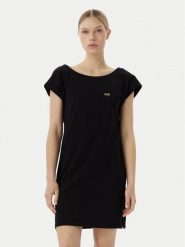 EA7 Emporio Armani Sukienka letnia 7W001478 AF10373 UC001 Czarny Relaxed Fit. Czarne sukienki EA7 Emporio Armani, na lato, l, bez wzorów, z bawełny, bez kołnierzyka, bez ramiączek. Za 349.99 zł.