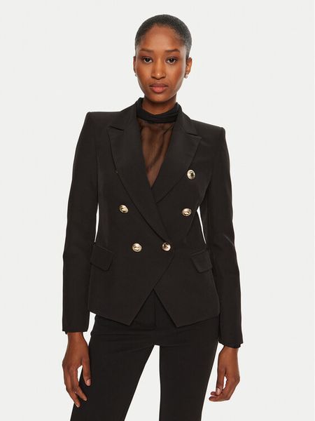 Rinascimento Marynarka CFC0119987003 Czarny Regular Fit. Czarne marynarki i żakiety Rinascimento, l, bez wzorów, z syntetyku. Za 379.99 zł.