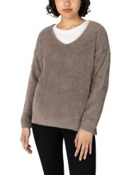 Timezone Sweter w kolorze szarobrązowym rozmiar: XS. Brązowe swetry Timezone, xs, bez wzorów, bez ramiączek. Za 52.79 zł.