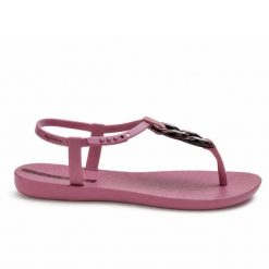 Sandały damskie Ipanema 83330 CLASS CONNECT FEM. Czerwone sandały Ipanema, bez wzorów, z materiału, eleganckie, bez obcasa, na płaskiej podeszwie, bez zapięcia. Za 89.00 zł.