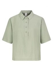 Sublevel Bluzka w kolorze khaki rozmiar: S. Brązowe bluzki Sublevel, s, bez wzorów, bez kołnierzyka, bez ramiączek. Za 60.99 zł.