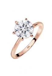 Elli Damski zaręczynowy z kryształami , srebro próby 925 Sterling Silver Pierścionki 1 ct. Szare pierścionki Elli, z kryształem, srebrne. Za 238.99 zł.