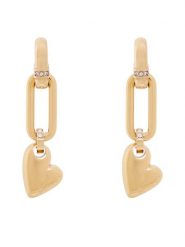 Guess Kolczyki JUBE06 443JW Złoty. Żółte kolczyki Guess, ze stali. Za 329.99 zł.