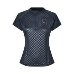 Koszulka treningowa do jeździectwa dla kobiet Kingsland KLMelanie. Niebieskie koszulki sportowe KINGSLAND, bez wzorów, bez ramiączek, do jazdy konnej. Za 372.00 zł.