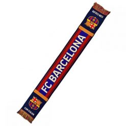 FC Barcelona szalik kibica knitted scarf. Niebieskie szaliki FC Barcelona, bez wzorów. Za 122.72 zł.
