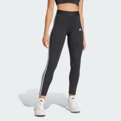 Legginsy LOUNGEWEAR Essentials 3-Stripes. Białe legginsy Adidas, s, bez wzorów. Za 109.00 zł.