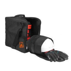 Pokrowiec torba na buty kask i akcesoria – Snowsport Prestige Boot&Helmet Bag. Czarne torby na ramię SNOWSPORT, bez wzorów, z gumy, eleganckie, na ramię, duże, bez dodatków. Za 99.00 zł.