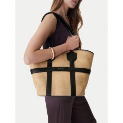 Torebka Badura. Brązowe shopper Badura, bez wzorów, bez dodatków. Za 279.99 zł.