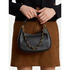 Torebka LAUREN RALPH LAUREN. Czarne torebki klasyczne Lauren Ralph Lauren, bez wzorów, bez dodatków. Za 1,599.00 zł.