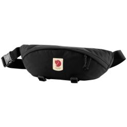 Saszetka Fjallraven Ulvo Hip Pack Large - black. Czarne torby na ramię Fjällräven, bez wzorów, sportowe, bez dodatków. Za 282.99 zł.