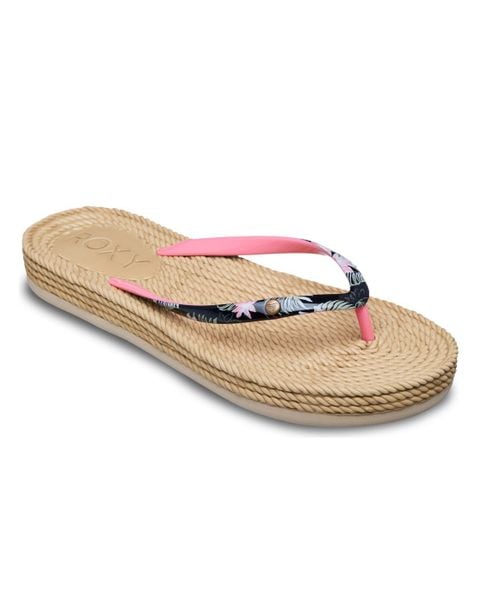Kalpki japonki damskie SOUTH BEACH. Czarne klapki Roxy, bez wzorów, z gumy, bez obcasa. Za 119.99 zł.