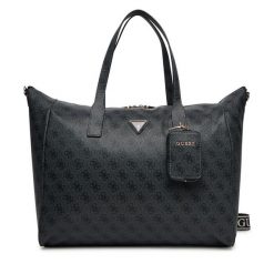 Torba weekendowa Guess. Czarne torby podróżne Guess, z aplikacjami. Za 799.99 zł.