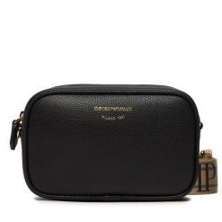 Torebka Emporio Armani. Czarne listonoszki Emporio Armani, bez wzorów, bez dodatków. Za 499.99 zł.