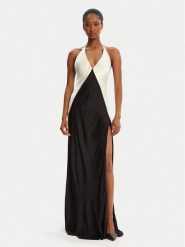 BARDOT Sukienka koktajlowa Yve Contrast Halter 59315DB3 Czarny Regular Fit. Czarne sukienki Bardot, bez wzorów, z wiskozy, wizytowe, bez kołnierzyka, bez ramiączek. Za 639.99 zł.