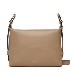 Torebka Furla. Brązowe listonoszki Furla, bez wzorów, bez dodatków. Za 1,769.00 zł.
