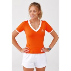 Damska koszulka sportowa szybkoschnąca Rough Radical Sol. Brązowe koszulki sportowe ROUGH RADICAL, bez wzorów, bez ramiączek, na fitness i siłownię. Za 89.90 zł.