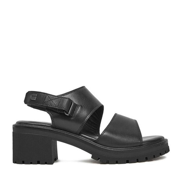 Sandały G-Star. Czarne sandały G-Star, bez wzorów, retro, bez obcasa, na słupku, bez zapięcia. Za 154.99 zł.