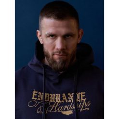 MANTO bluza z kapturem RESOLVE granatowa. Niebieskie bluzy MANTO, bez wzorów, z kapturem. Za 249.00 zł.