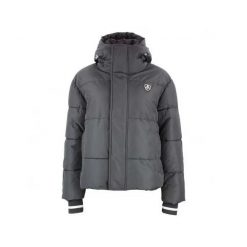 Kurtka narciarska damska Peak Mountain Achloe. Czarne kurtki narciarskie Peak Mountain, bez wzorów, z puchu, z kapturem, narciarskie. Za 505.00 zł.